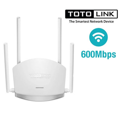 Bộ phát sóng wifi TOTOLINK N600R( Chuẩn N600 Mbps/4 Anten/Màu trắng)